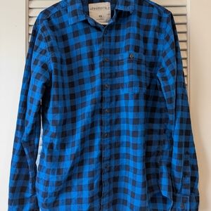 Aeropostale Men's Blue Plaid Shirt